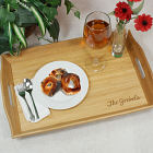 Engraved Bamboo Serving Tray